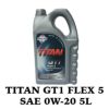 TITAN GT1 FLEX 5 SAE 0W-20 5L FUCHS フックス オイル A602008138 エンジンオイル  旧品番：A601446504| 承認 BMW LONGLIFE-17 FE+ ベンツ 229.71 推奨 ジャガー STJLR.5 クライスラー  MS-12145 FIAT 9.55535-GSX VOLVO VCC RBS0-2AE ...