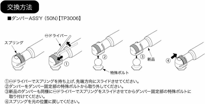 Terzo テルッツォ by PIAA ルーフボックス オプション 1本入 ガス 