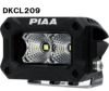 PIAA 後付けランプ LED FLOOD配光 5600K 【2000LIGHT PODS】 2個入 12V/9.2W IPX7対応 DKCL209