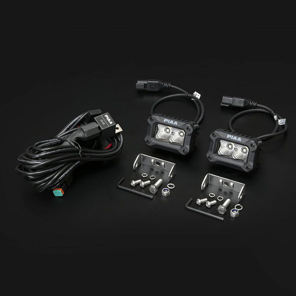 PIAA 後付けランプ LED FLOOD配光 5600K 【2000LIGHT PODS】 2個入 12V/9.2W IPX7対応 DKCL209