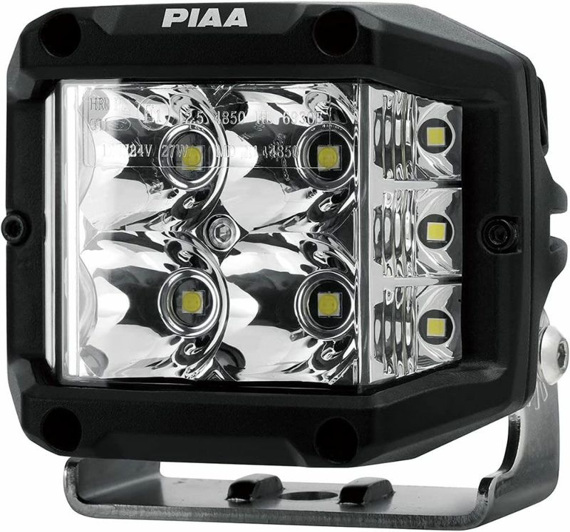 PIAA 後付けランプ LED Wide Angle DRIVING配光 5600K 【QUAD EDGE LED CUBE LIGHTS】 2個入 12V/24W IPX7対応 ECE規格準拠 DKQE39E