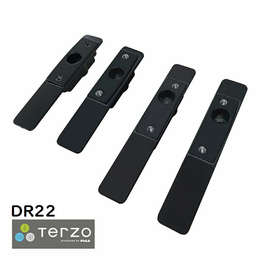 Terzo テルッツォ by PIAA ベースキャリア 車種別取付ホルダーセット 4個入 ダイレクトルーフレールタイプ ブラック スクエアーバー/TURIPA G4用 【トヨタ RAV4専用 MXAA AXAH5】 DR22 DR22