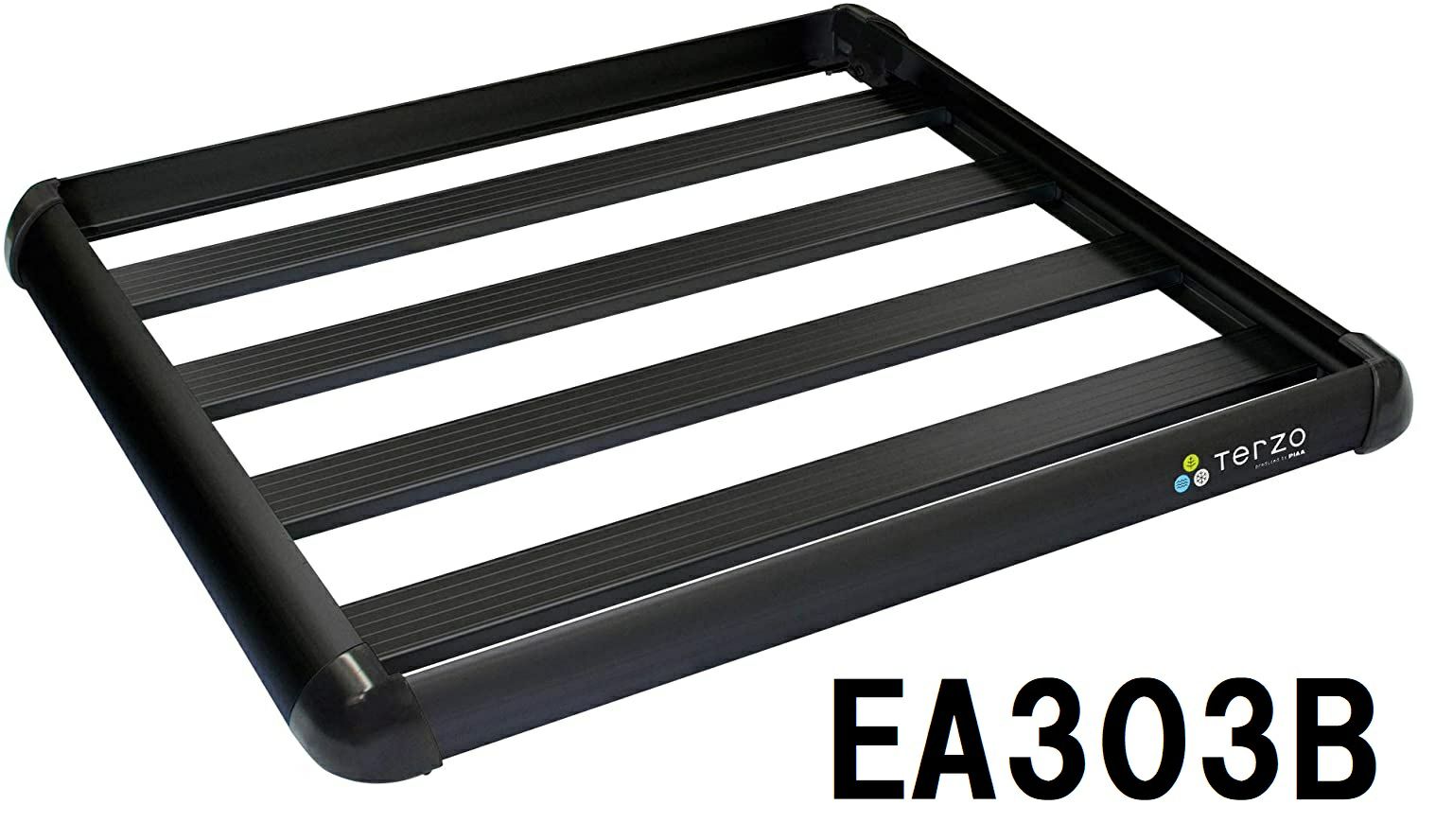 Terzo テルッツォ by PIAA ルーフラック 1個入 アルミルーフラック 長さ 110cm x 幅 105cm スタンダードサイズ ブラック EA303B ピア