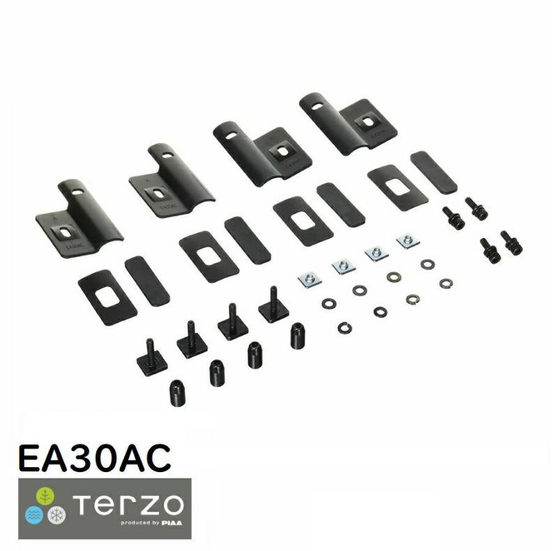 Terzo テルッツォ by PIAA ルーフラック オプション 4個入 エアロバークランプ ブラック 対応可能品番:EA303/EA308/EA309 EA30AC