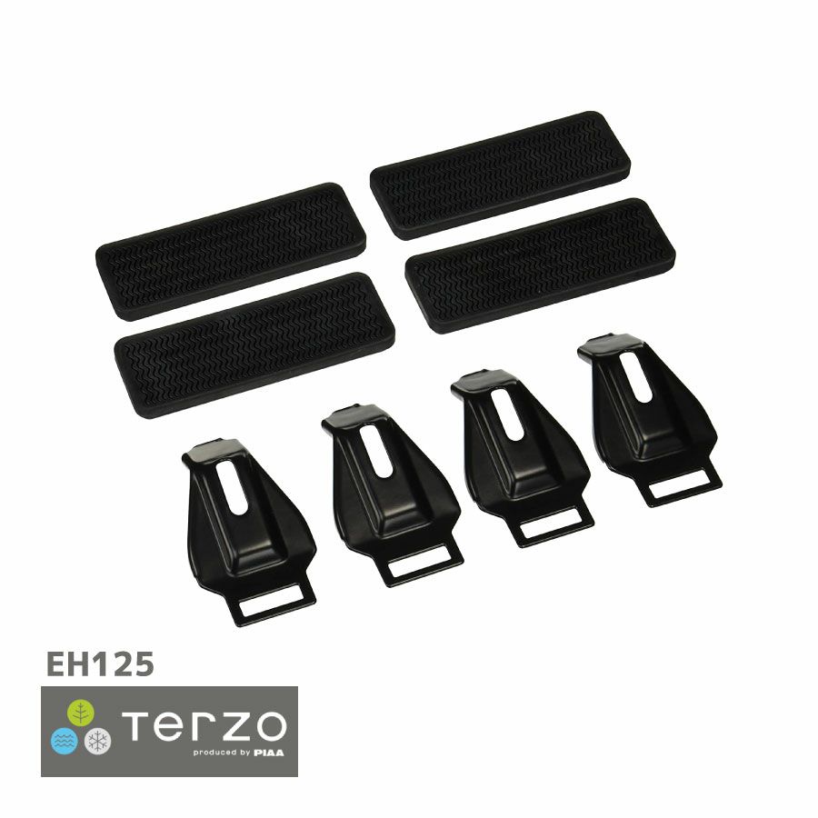 Terzo テルッツォ by PIAA ルーフキャリア ベースキャリア ホルダー 4個入 ブラック 【トヨタ グランビア KCH1# RCH1# VCH1#】 EH125
