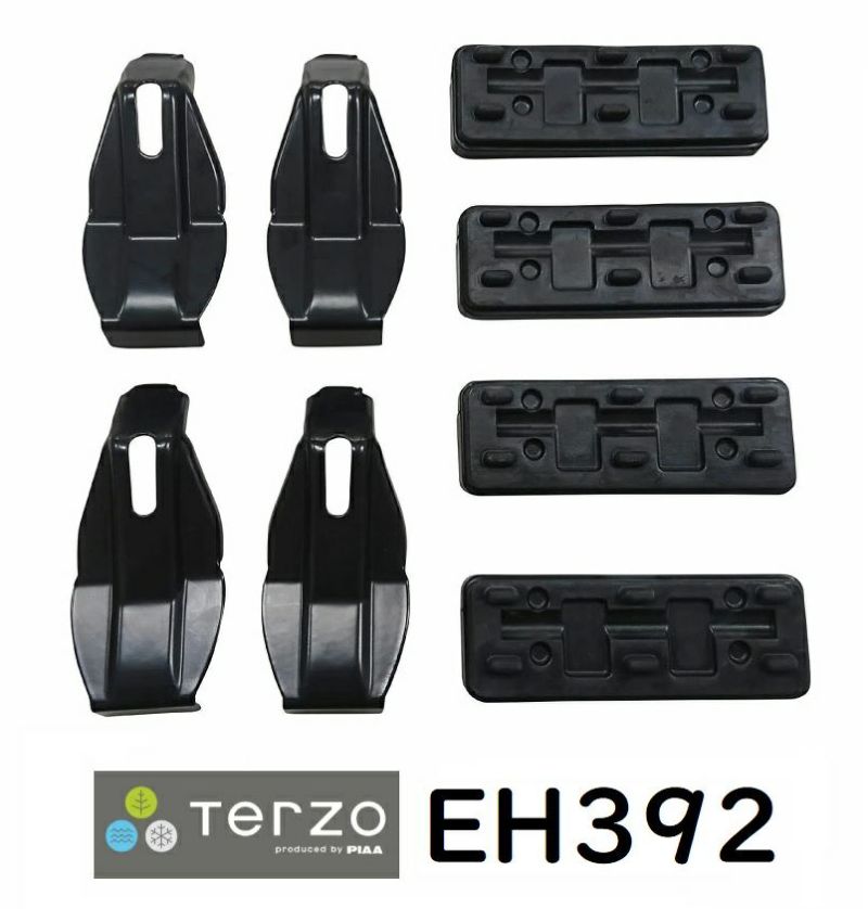 Terzo テルッツォ by PIAA ルーフキャリア ベースキャリア ホルダー 4個入 ブラック 【トヨタ ラクティス NCP12# NSP12# スバル トレジア NCP12# NSP12#】 EH392