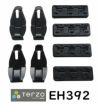Terzo テルッツォ by PIAA ルーフキャリア ベースキャリア ホルダー 4個入 ブラック 【トヨタ ラクティス NCP12# NSP12# スバル トレジア NCP12# NSP12#】 EH392