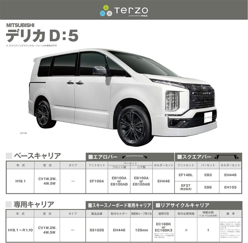 Terzo テルッツォ by PIAA ルーフキャリア ベースキャリア 車