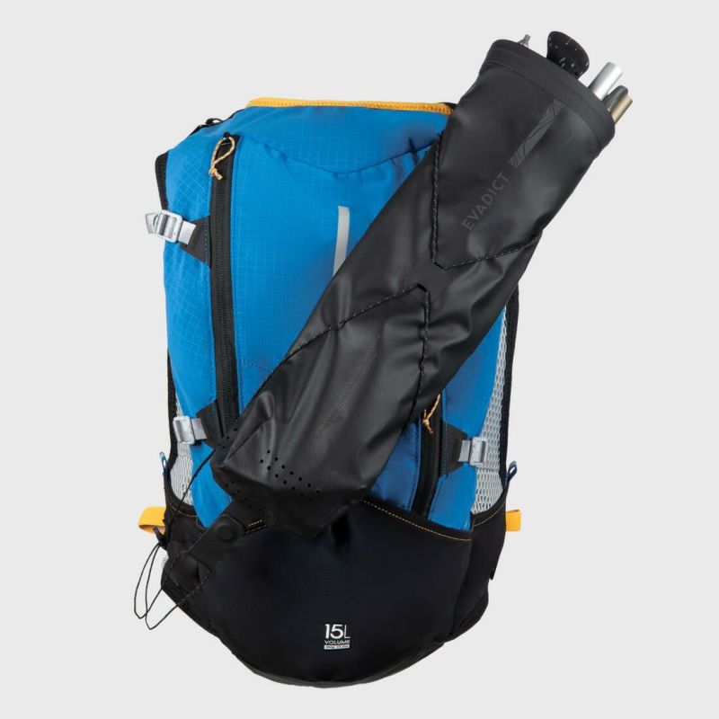 EVADICT(エバディクト) トレイルランニング ザック/バッグ ULTRA TRAIL 15L (男女兼用) XLサイズ パシフィックブルー  4228161 8618629 ボディバッグ デカトロン DECATHLON