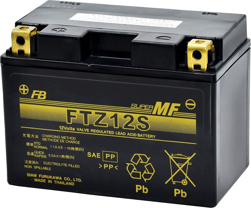 FTZ12S 古河電池 2輪用バッテリー Unleashシリーズ 液入り充電済み バイクバッテリー FB FTシリーズ メンテナンスフリー 小形 軽量  高性能 耐振動性能 | 互換品番 YTZ12S
