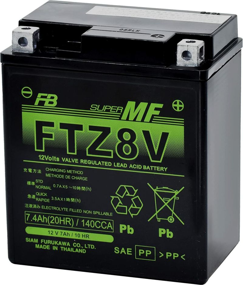 FTZ8V 古河電池 2輪用バッテリー Unleashシリーズ 液入り充電済み バイクバッテリー FB FTシリーズ メンテナンスフリー 小型 軽量  高性能 耐振動性能 | Norauto JAPAN ONLINE SHOP