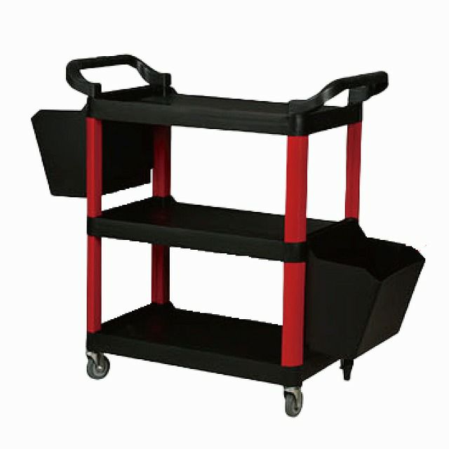 プラスチックツールカート TC001-2 キャスター付 作業性UP お手入れ