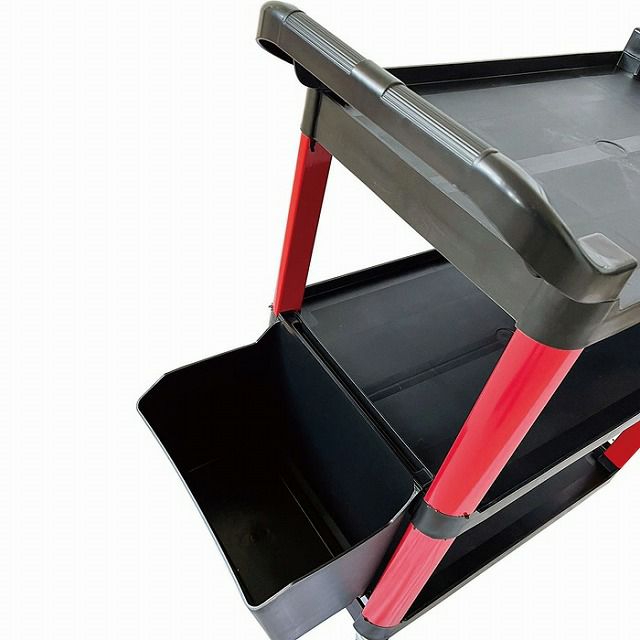 プラスチックツールカート TC001-2 キャスター付 作業性UP お手入れ