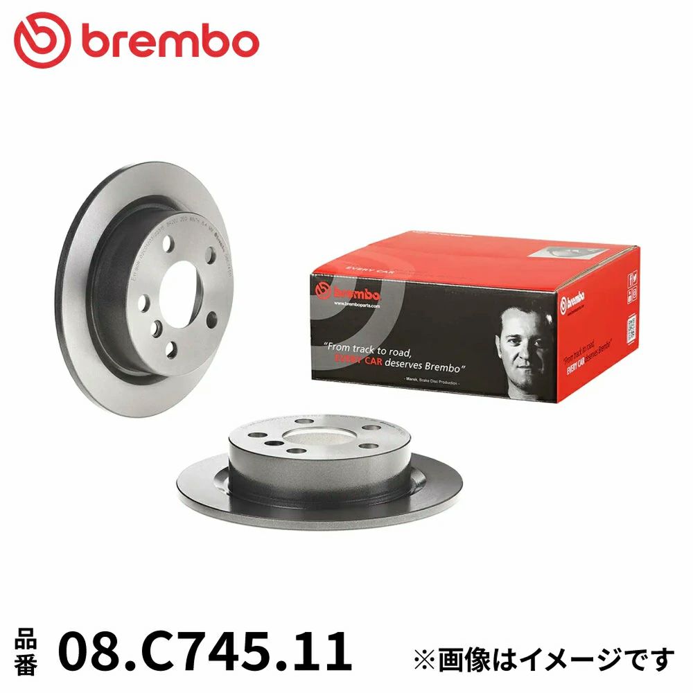 brembo ブレンボ ブレーキディスク リア プレーン ボルボ S70 8B5252